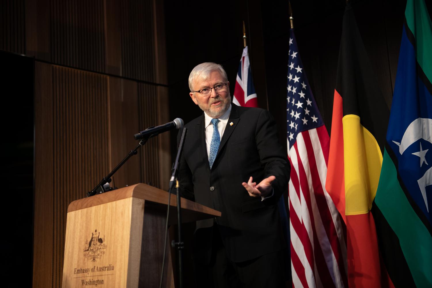Amb Rudd Speaking